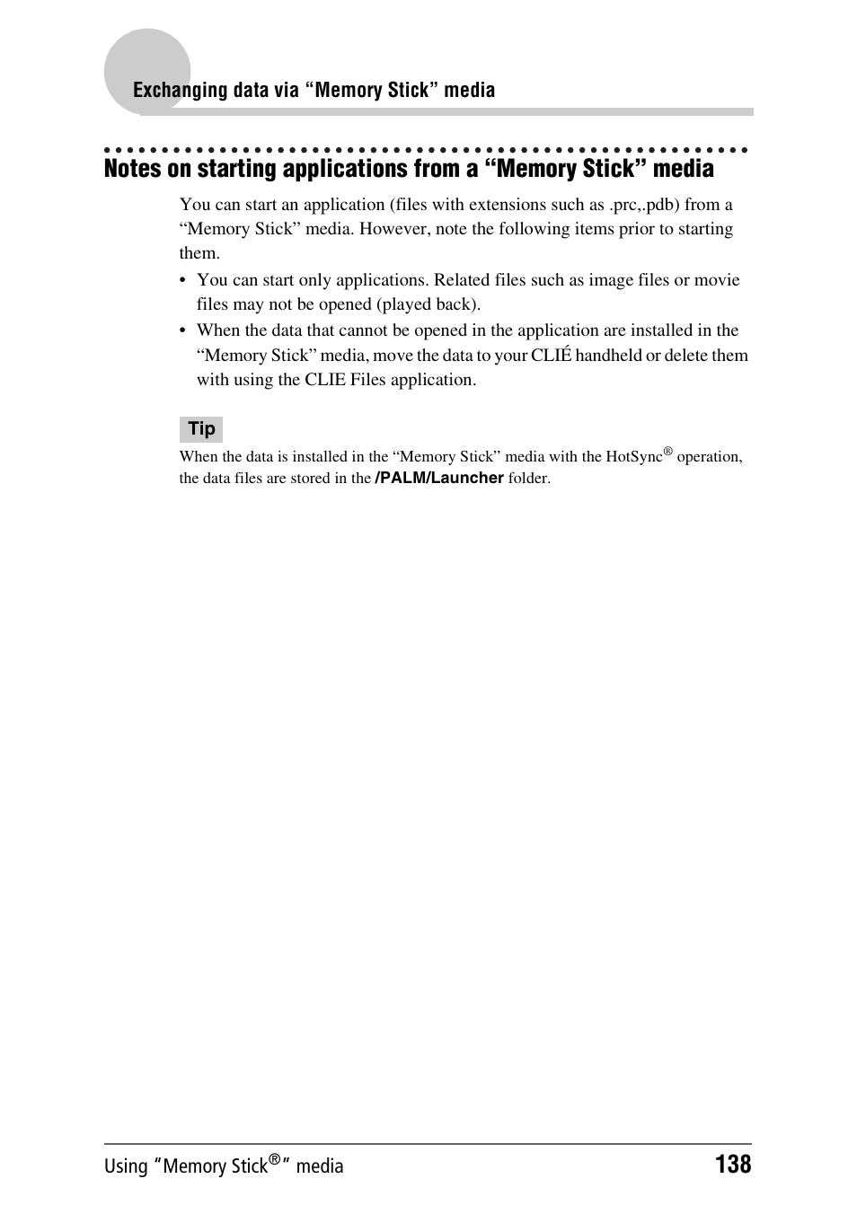 Sony PEG-NX70V User Manual | Page 138 / 176