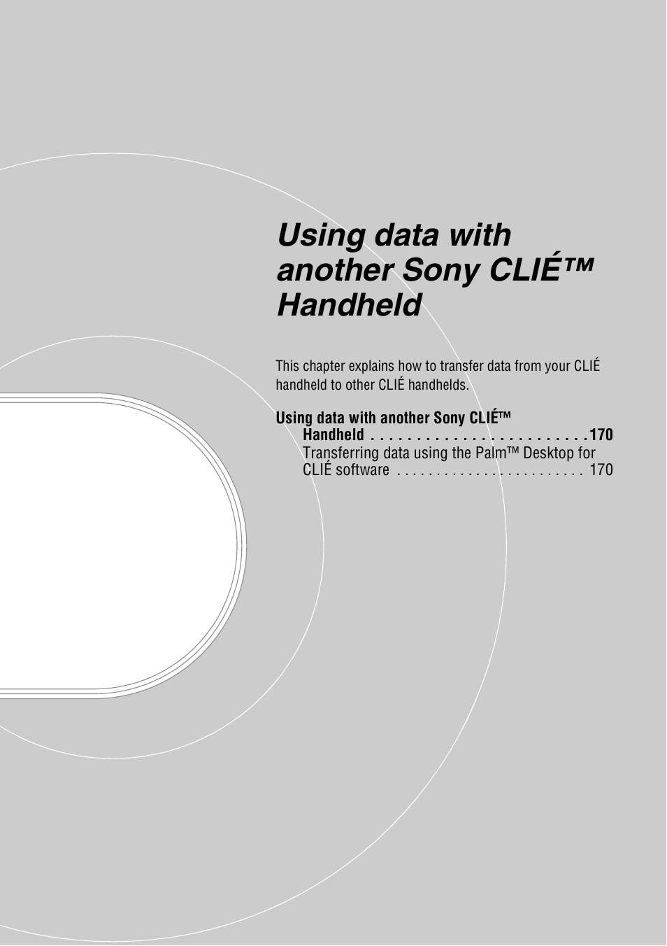 Using data with another sony clié™ handheld | Sony PEG-NX70V User Manual | Page 169 / 176