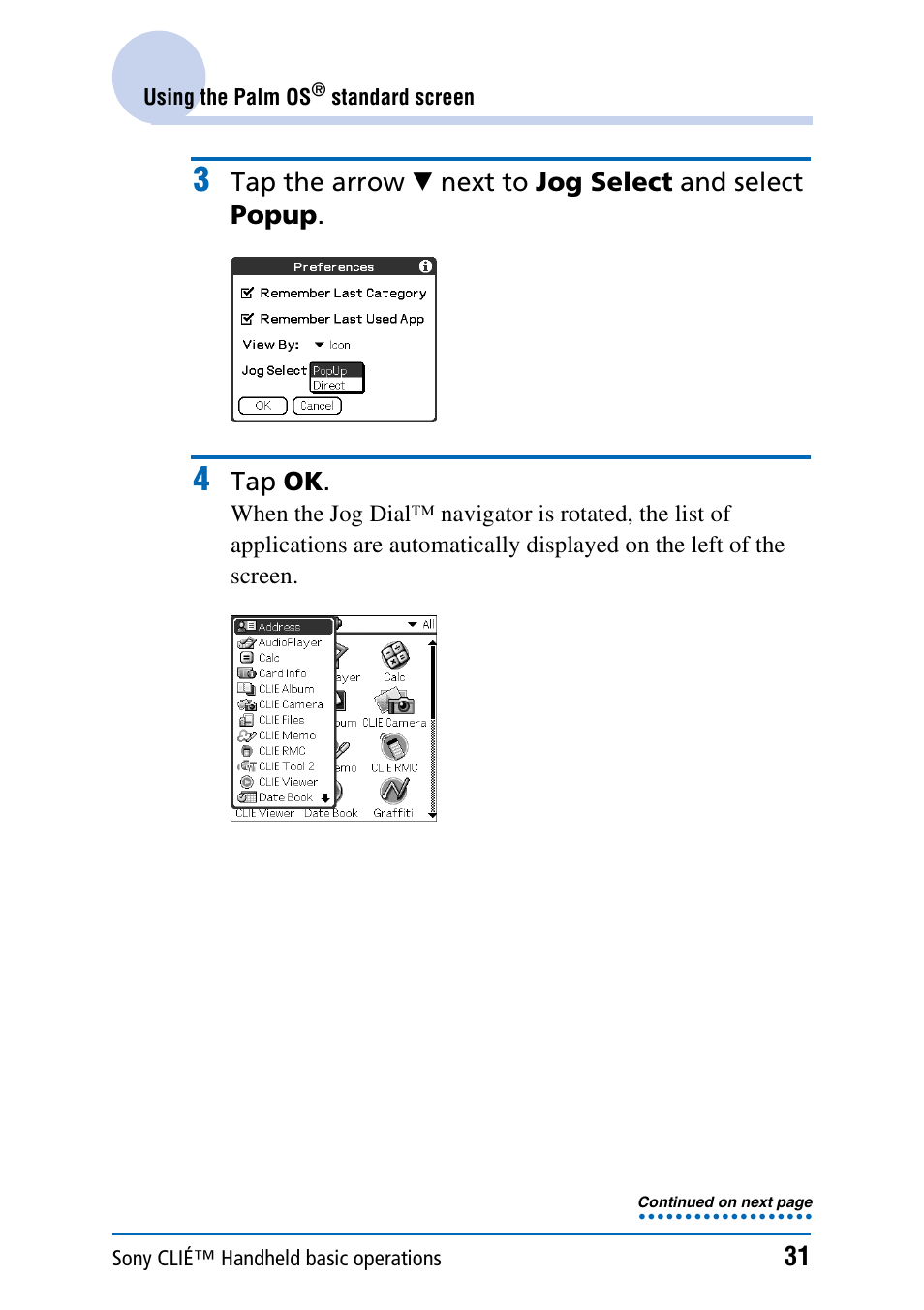 Sony PEG-NX70V User Manual | Page 31 / 176