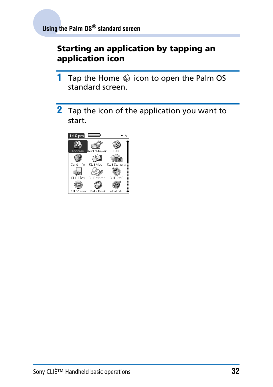 Sony PEG-NX70V User Manual | Page 32 / 176