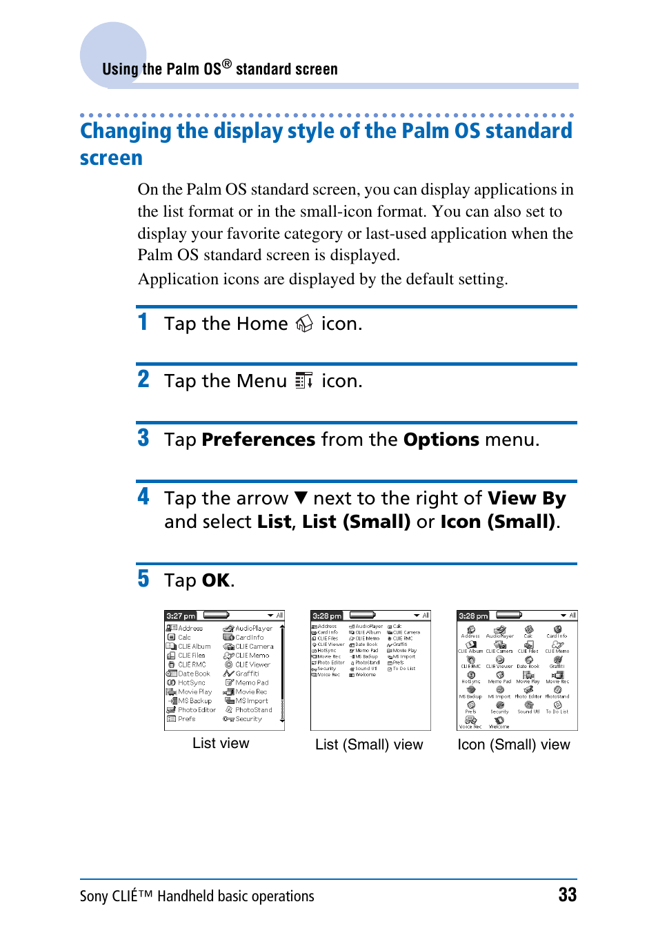 Sony PEG-NX70V User Manual | Page 33 / 176