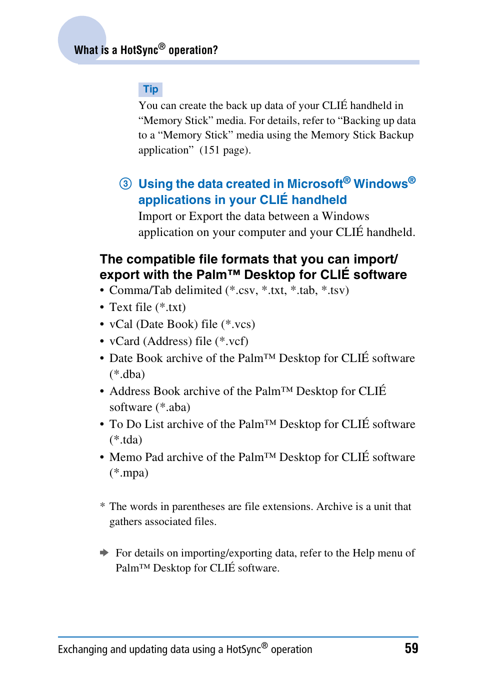 Sony PEG-NX70V User Manual | Page 59 / 176