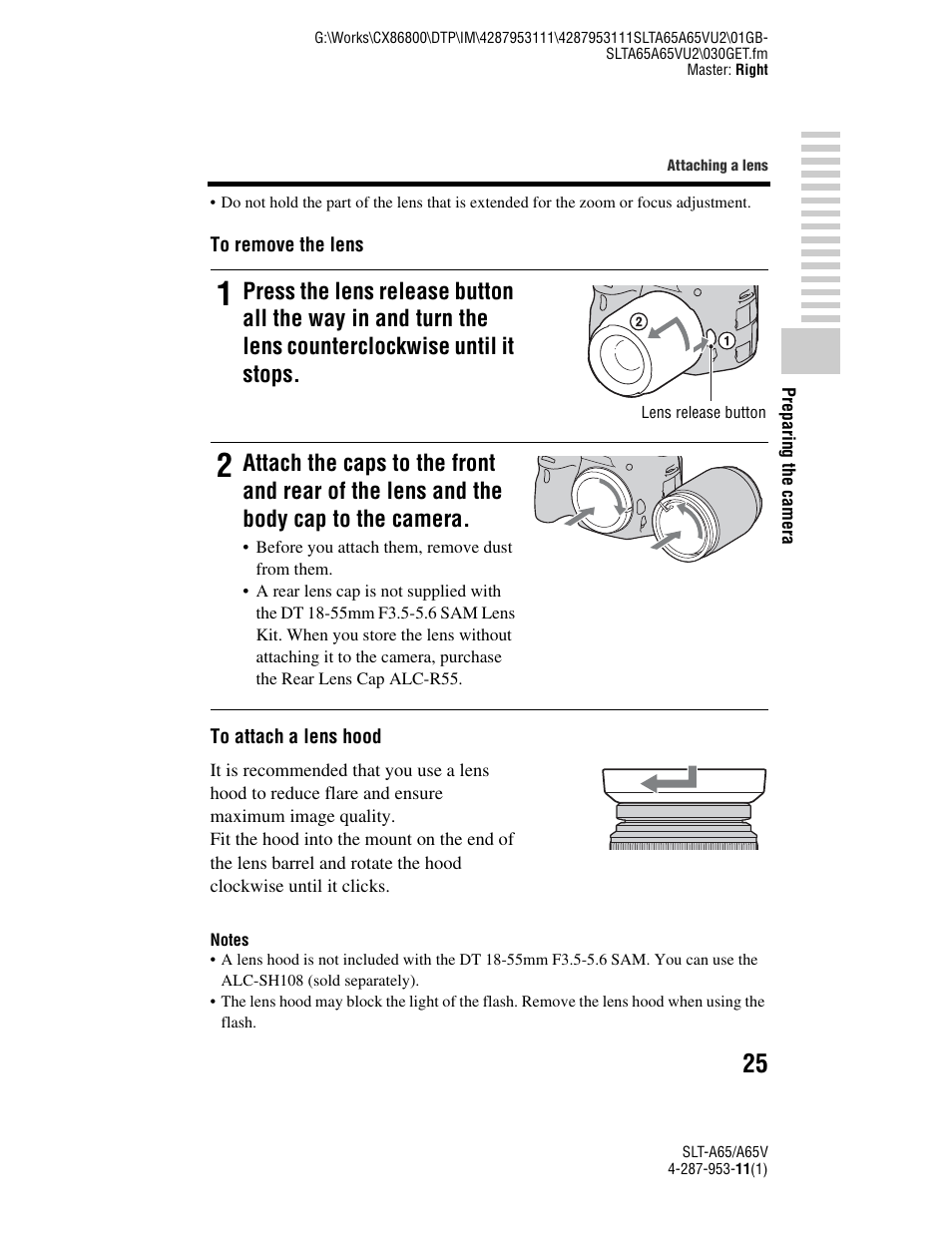 N (25) | Sony SLT-A65V User Manual | Page 25 / 96