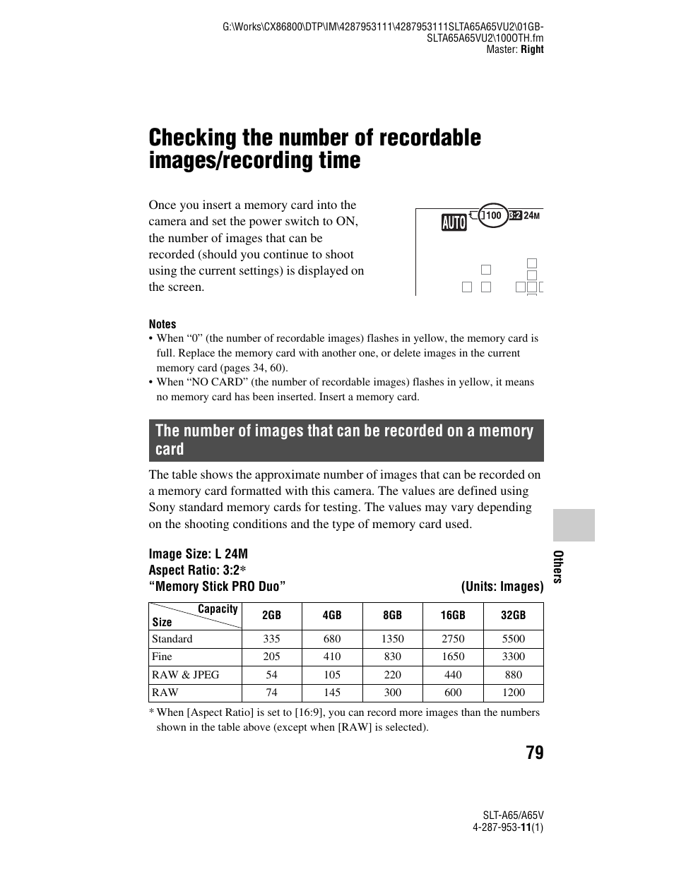 Sony SLT-A65V User Manual | Page 79 / 96