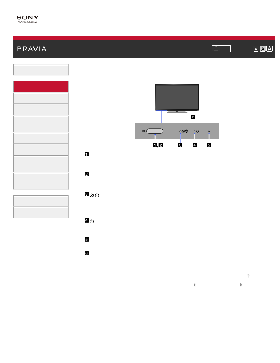 Front | Sony KDL-55HX850 User Manual | Page 37 / 193