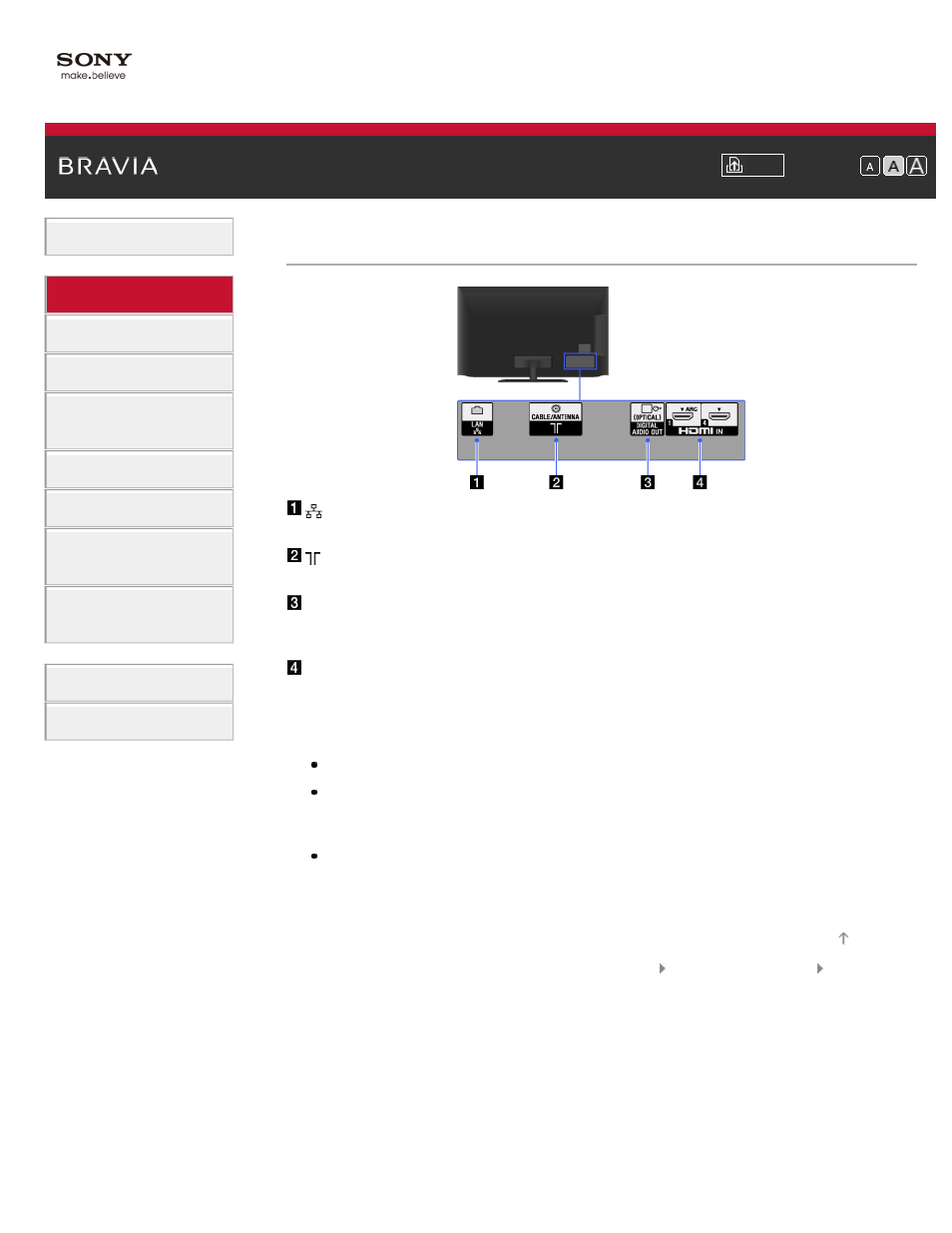 Bottom | Sony KDL-55HX850 User Manual | Page 39 / 193