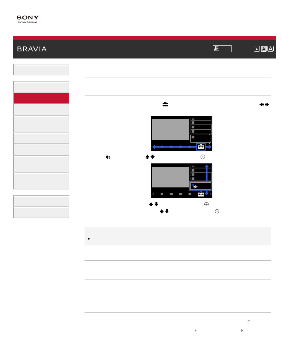 Audio (for analog mode) | Sony KDL-55HX850 User Manual | Page 62 / 193