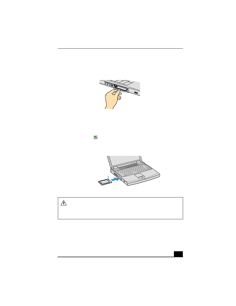 To remove a pc card | Sony PCG-FX310K User Manual | Page 29 / 166