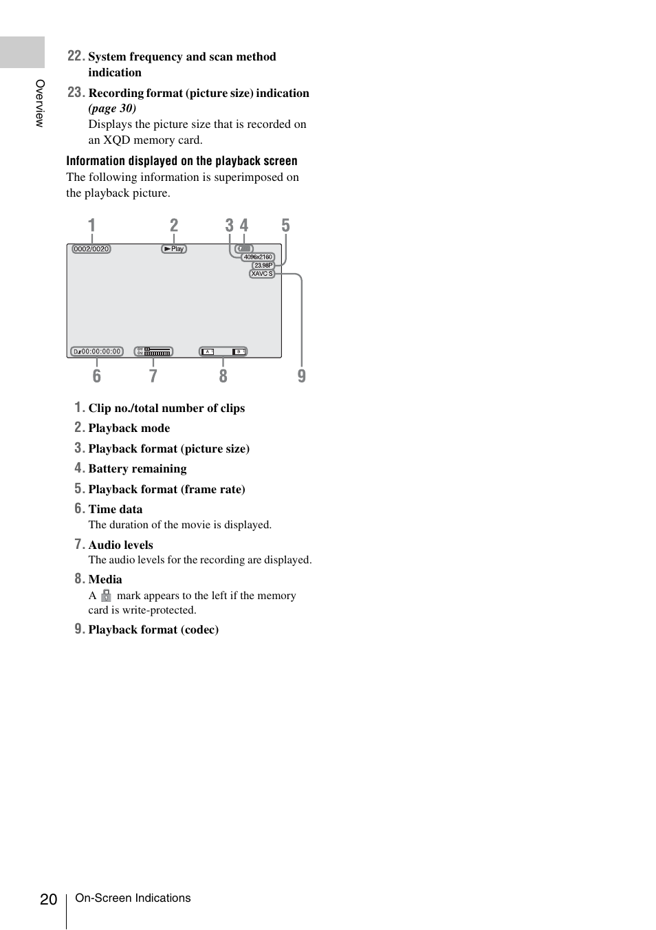 Sony FDR-AX1 User Manual | Page 20 / 68