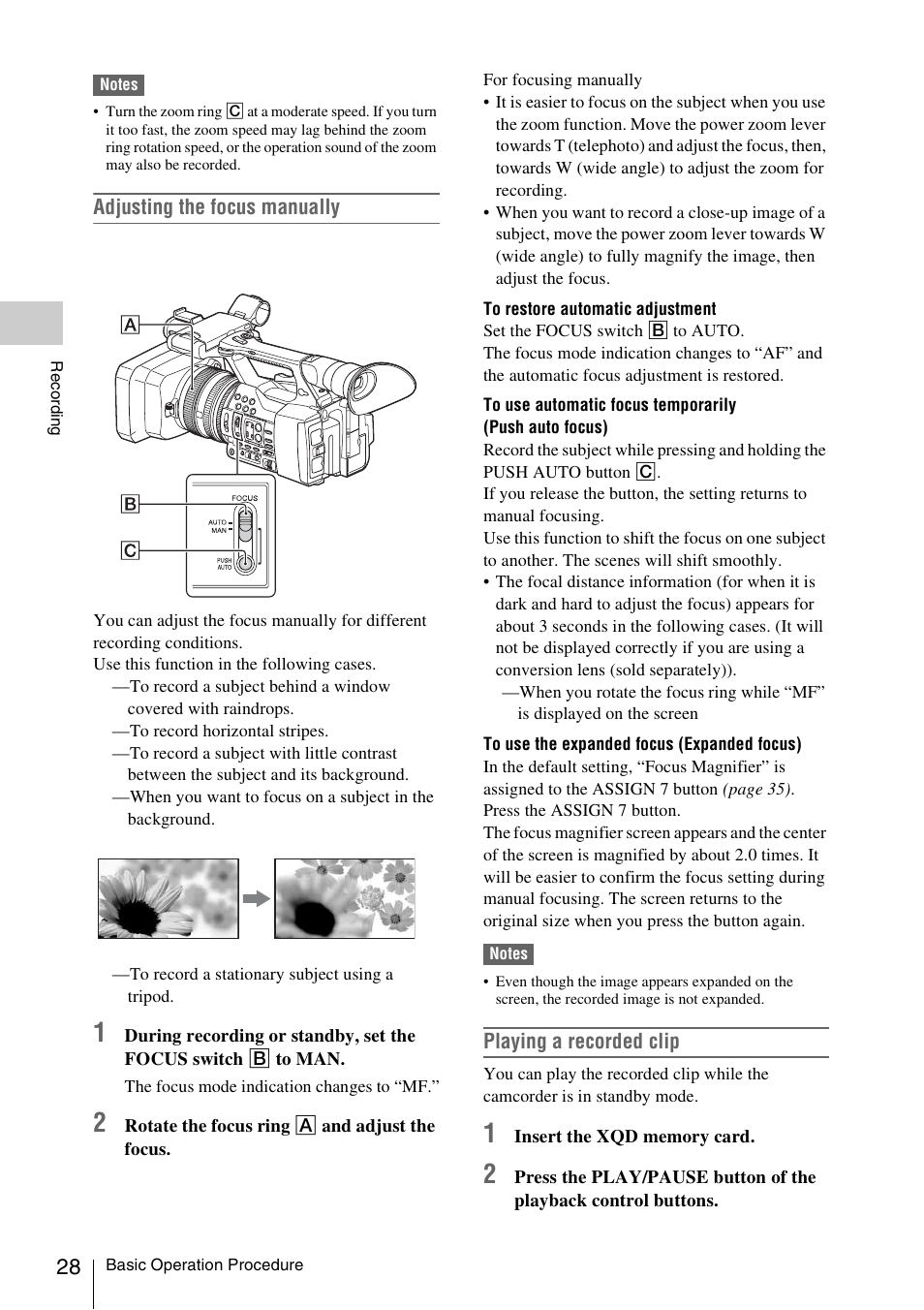 Sony FDR-AX1 User Manual | Page 28 / 68