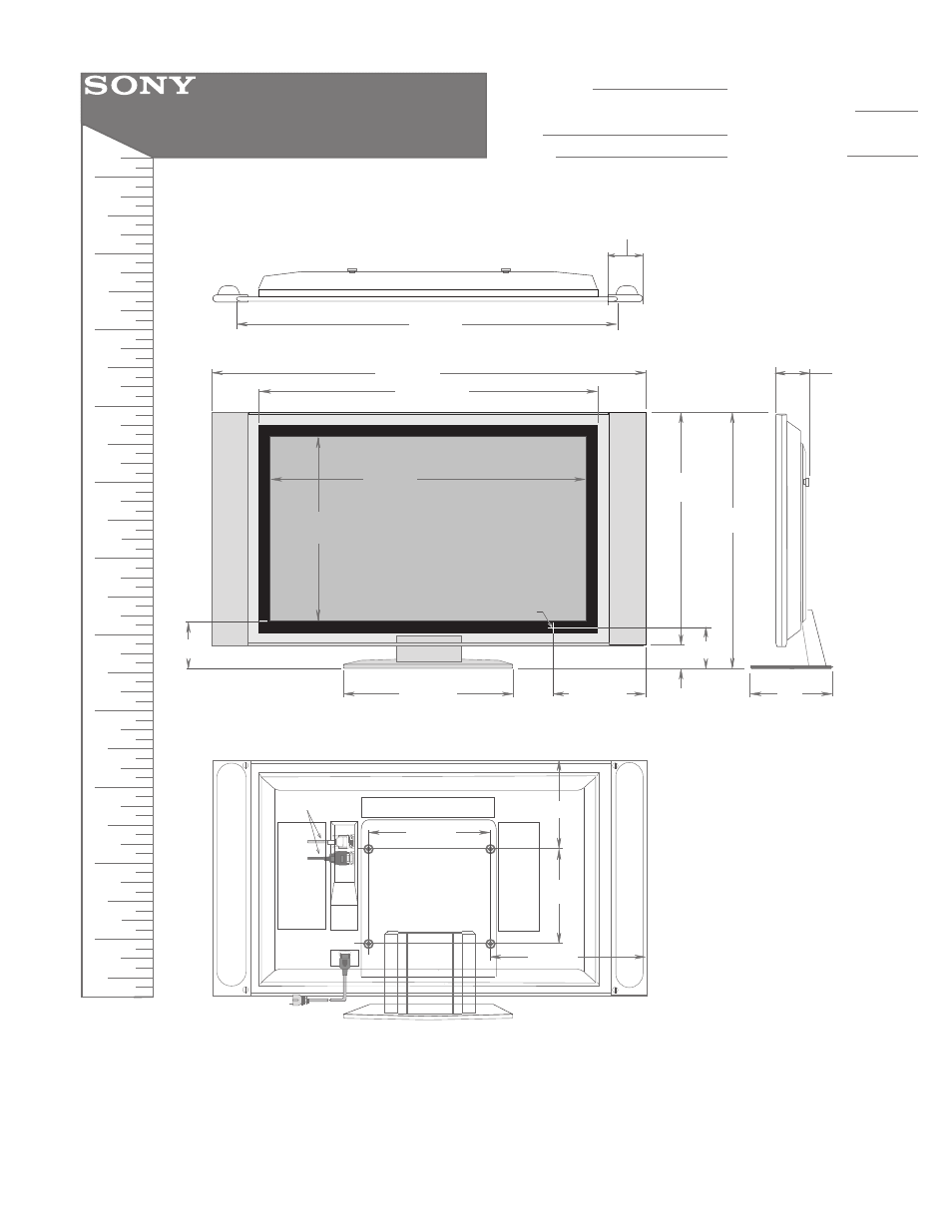 Sony KDL-42XBR950 User Manual | 1 page