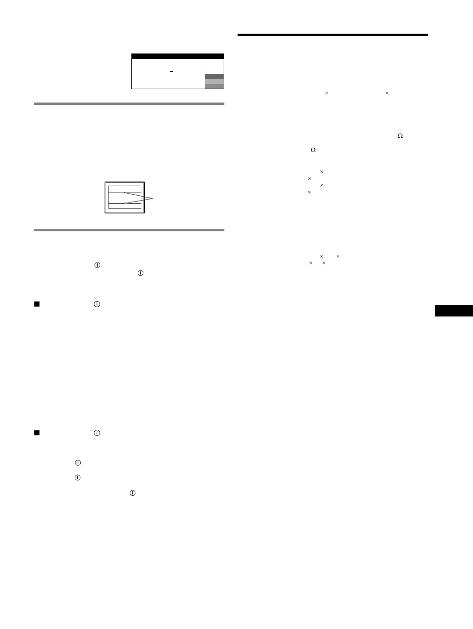 Función de autodiagnóstico, Especificaciones, Si aparecen líneas finas en pantalla | Sony CPD-E540 User Manual | Page 23 / 32