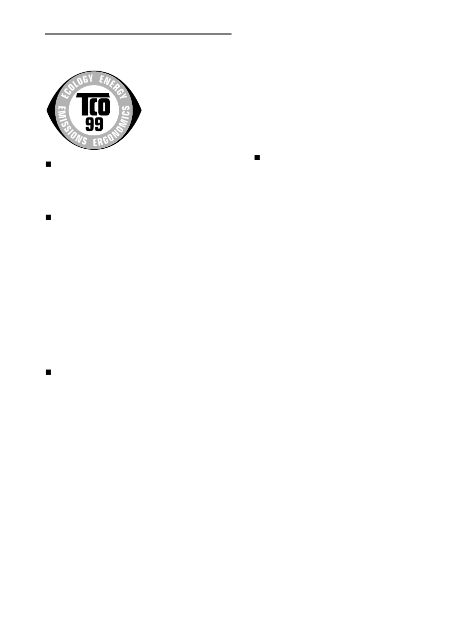 Tco’99 eco-document(for the ice grey color model), Contacting sony, For the ice grey color model) | Tco’99 eco-document | Sony CPD-E540 User Manual | Page 28 / 32