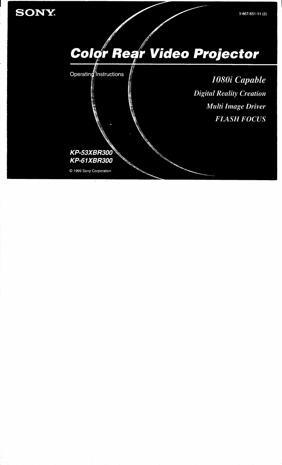 Sony KP-61XBR300 User Manual | 65 pages