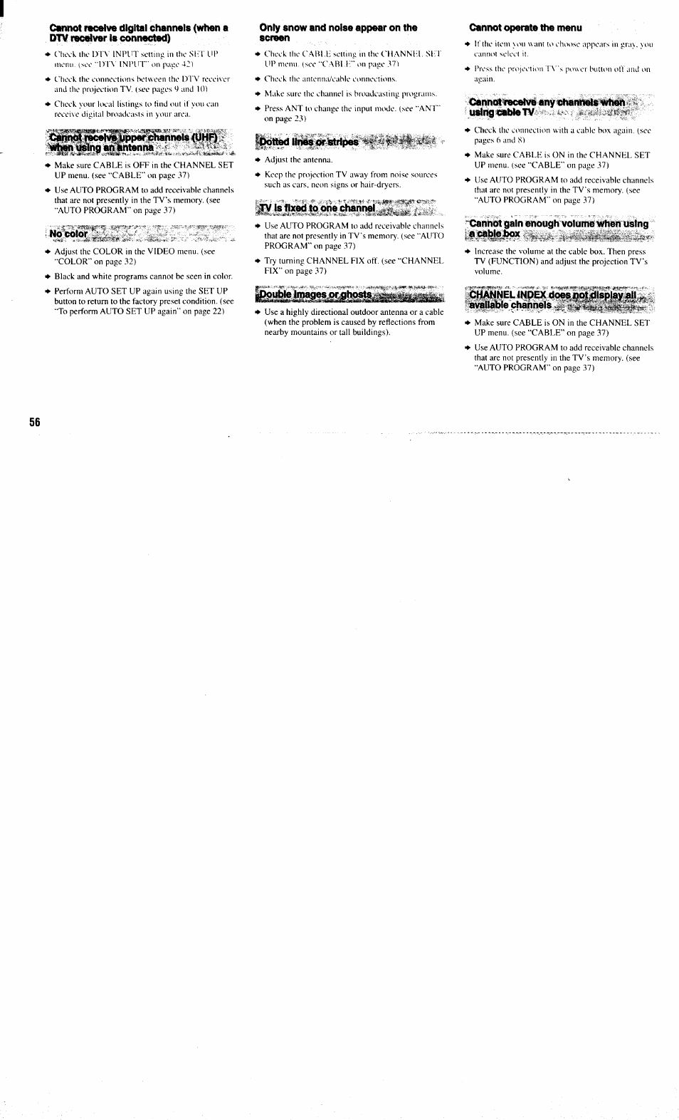 Sony KP-61XBR300 User Manual | Page 60 / 65