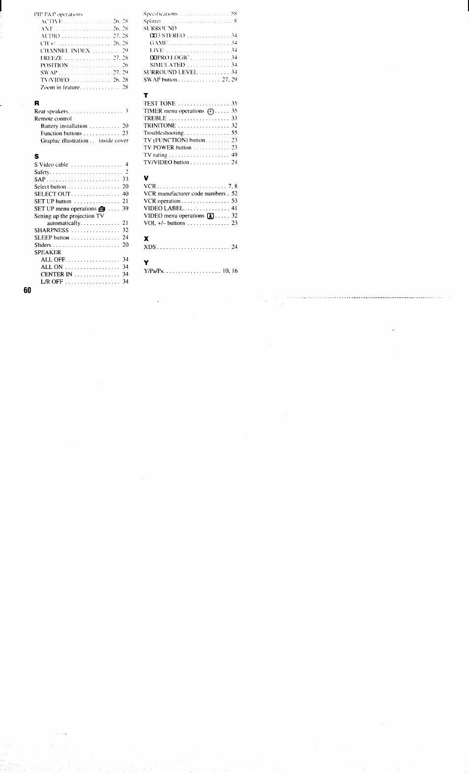 Sony KP-61XBR300 User Manual | Page 64 / 65