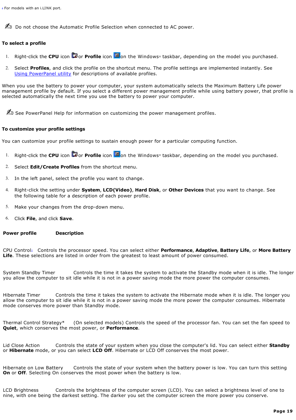 Sony PCG-GRV680 User Manual | Page 19 / 162