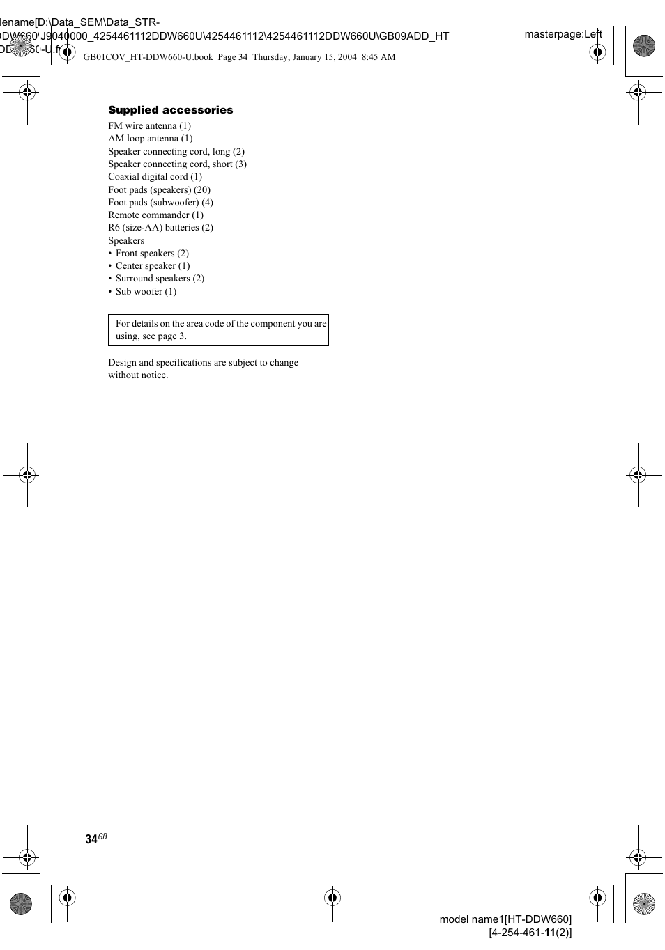 Sony HT-DDW660 User Manual | Page 34 / 36