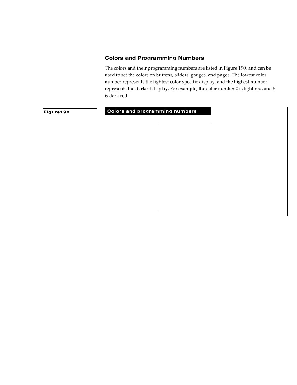 Colors and programming numbers | AMX G3 User Manual | Page 133 / 172