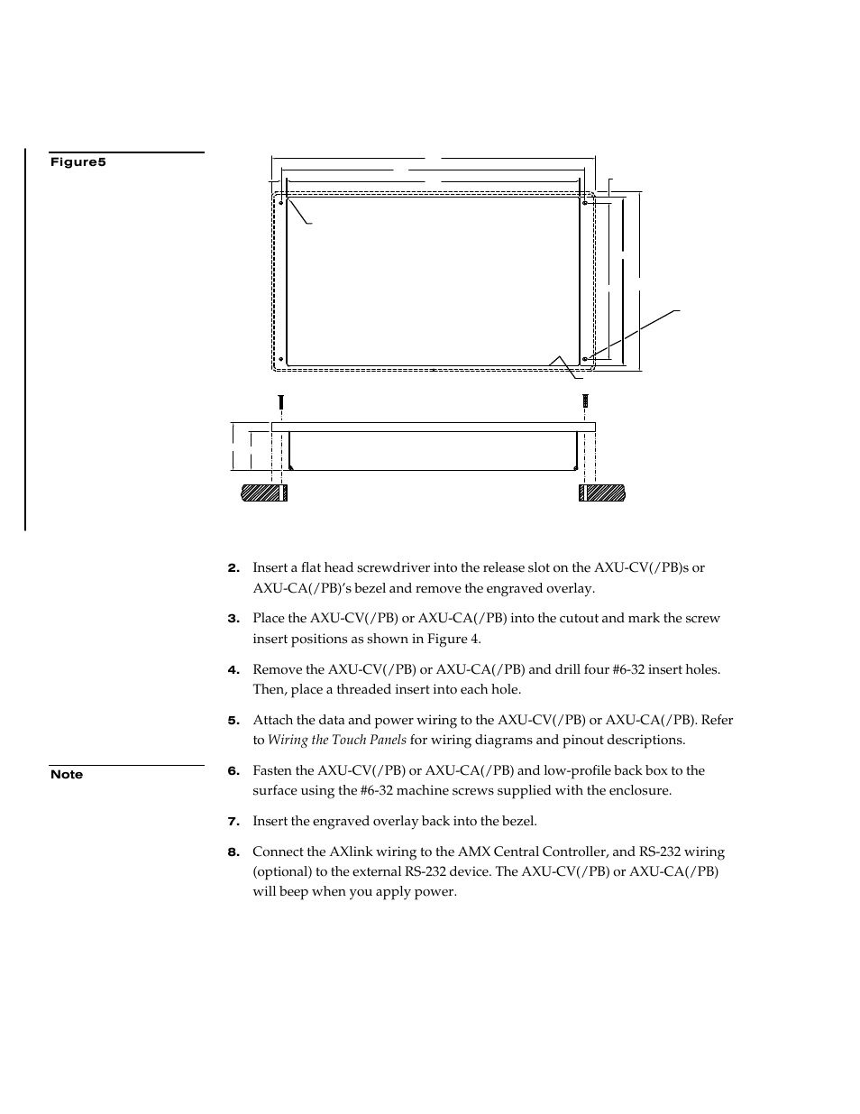 Insert the engraved overlay back into the bezel | AMX G3 User Manual | Page 14 / 172