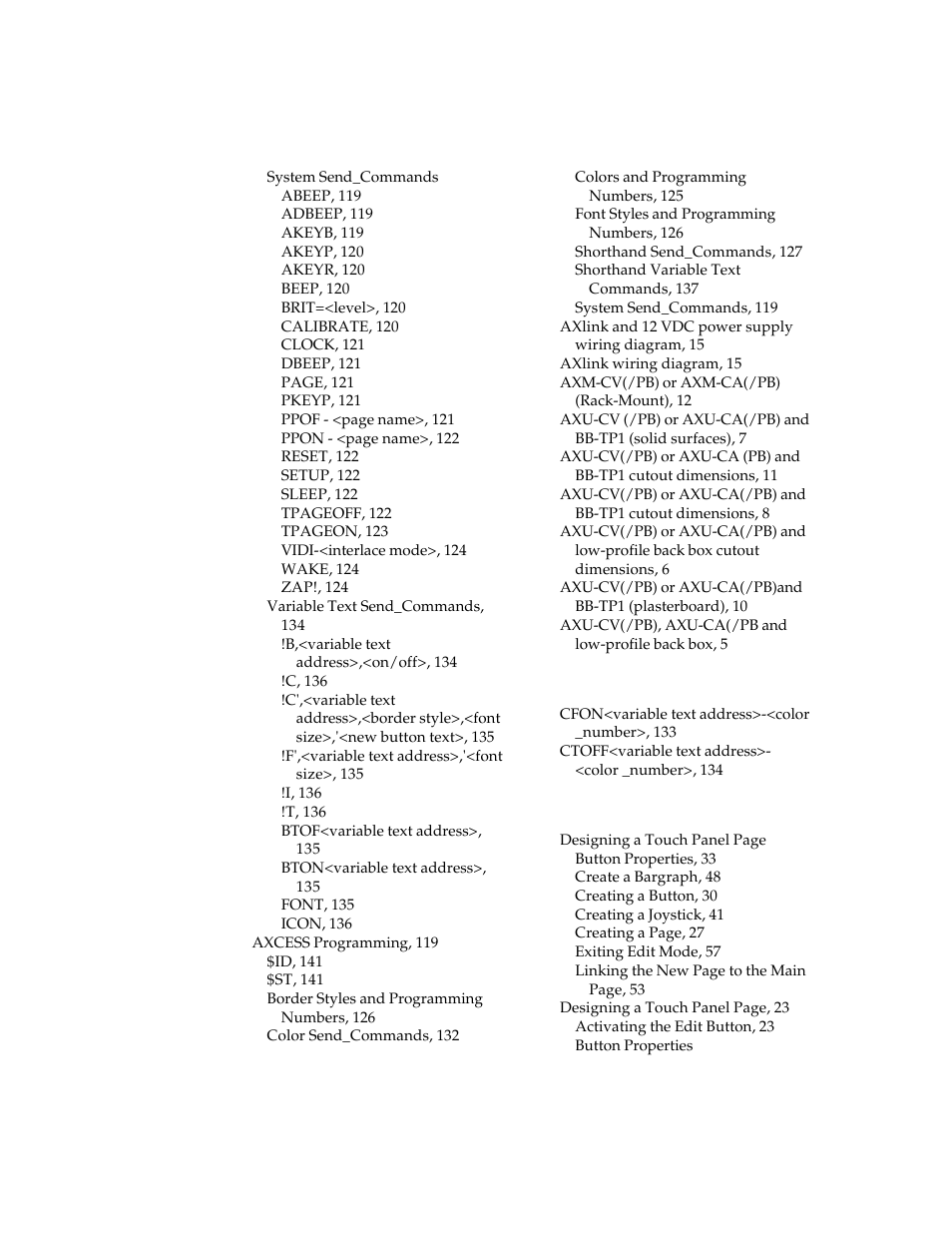 AMX G3 User Manual | Page 168 / 172