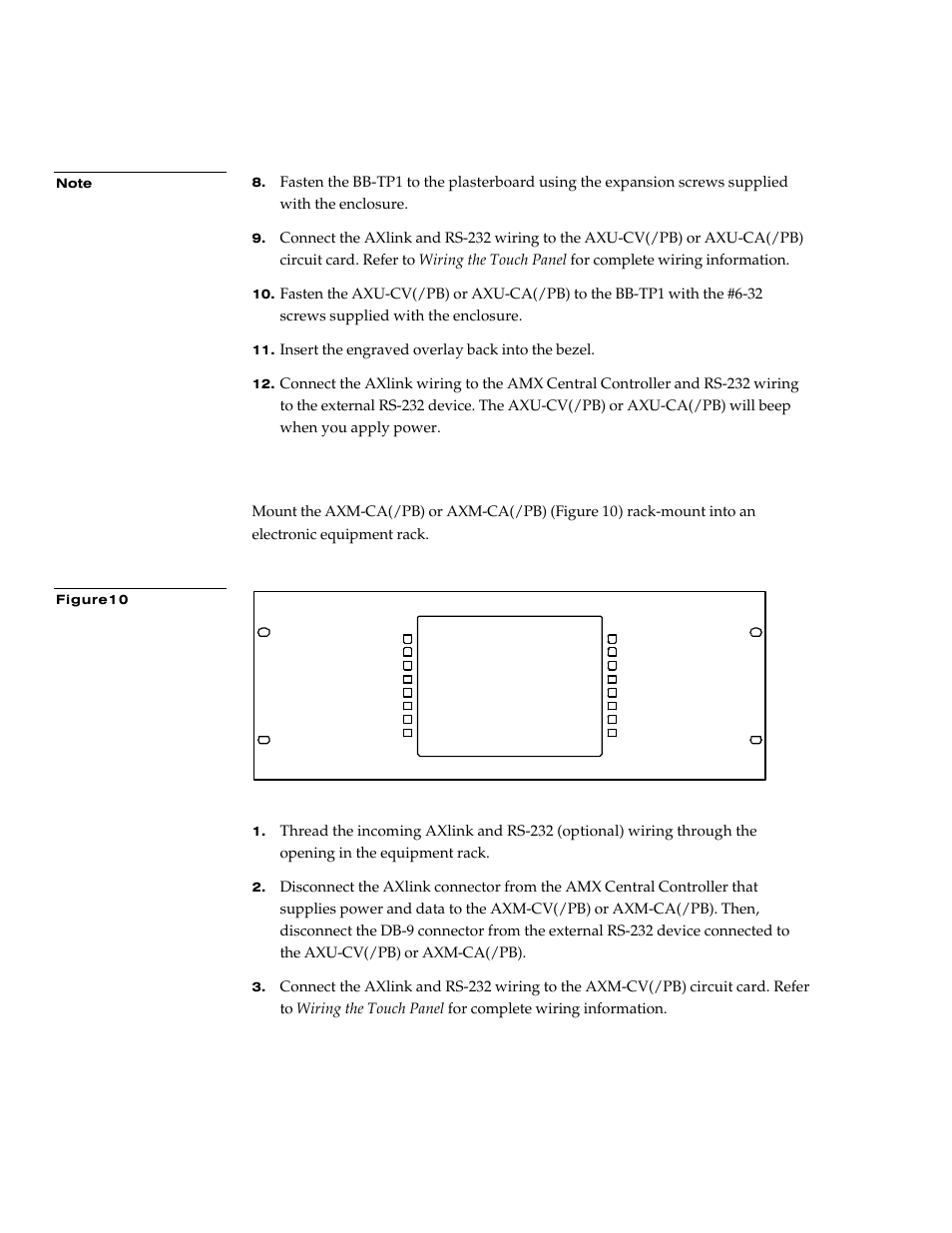 Axm-cv(/pb) or axm-ca(/pb) (rack-mount) | AMX G3 User Manual | Page 20 / 172