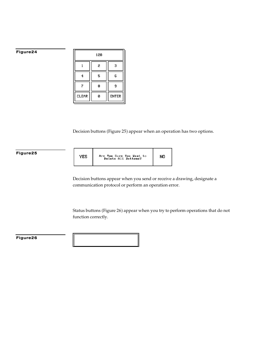 Decision buttons, Status buttons | AMX G3 User Manual | Page 30 / 172