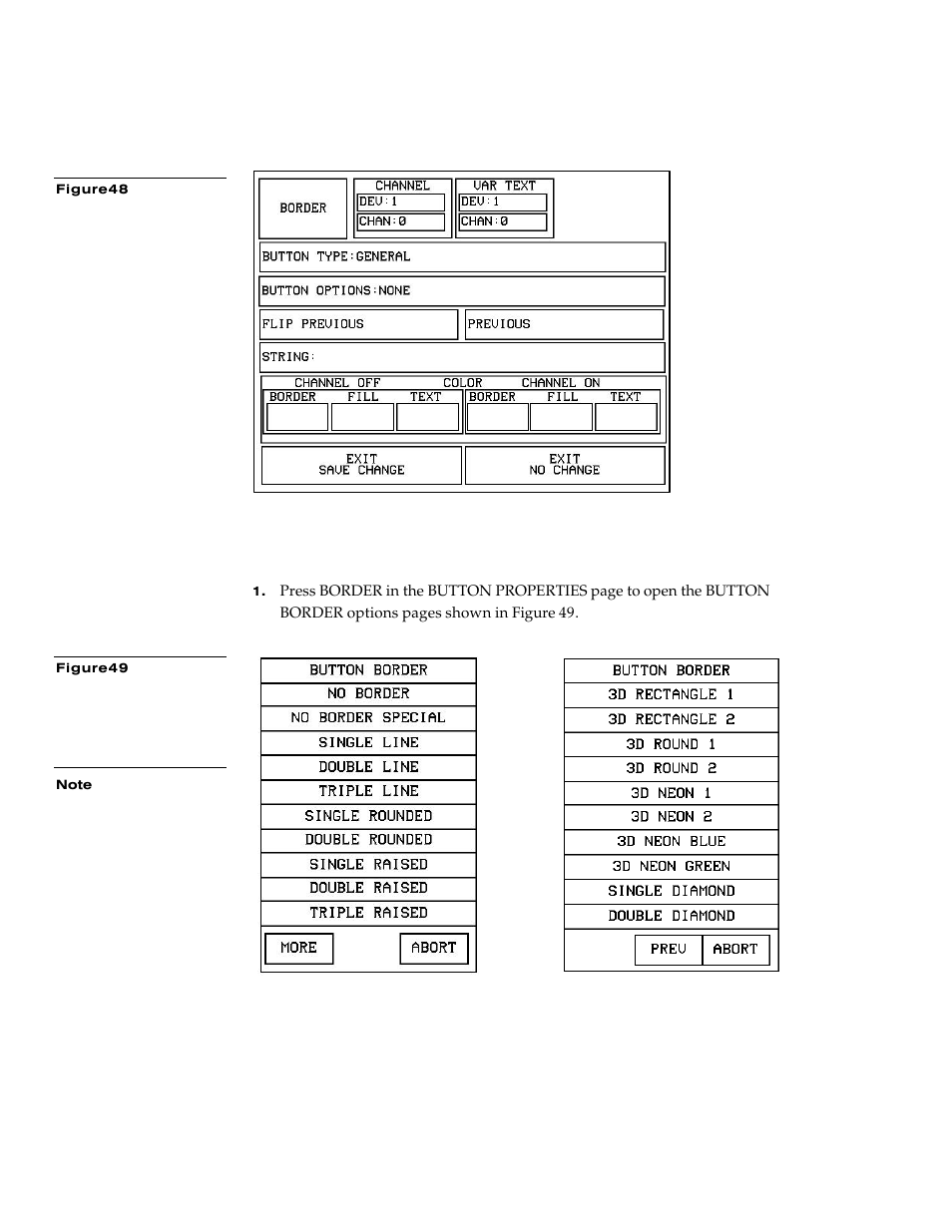 Setting the border | AMX G3 User Manual | Page 42 / 172