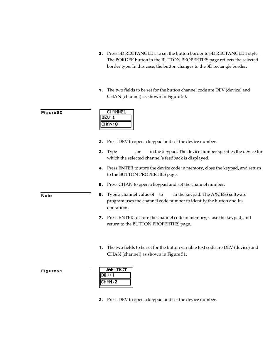 Setting the channel code, Setting the variable text code | AMX G3 User Manual | Page 43 / 172