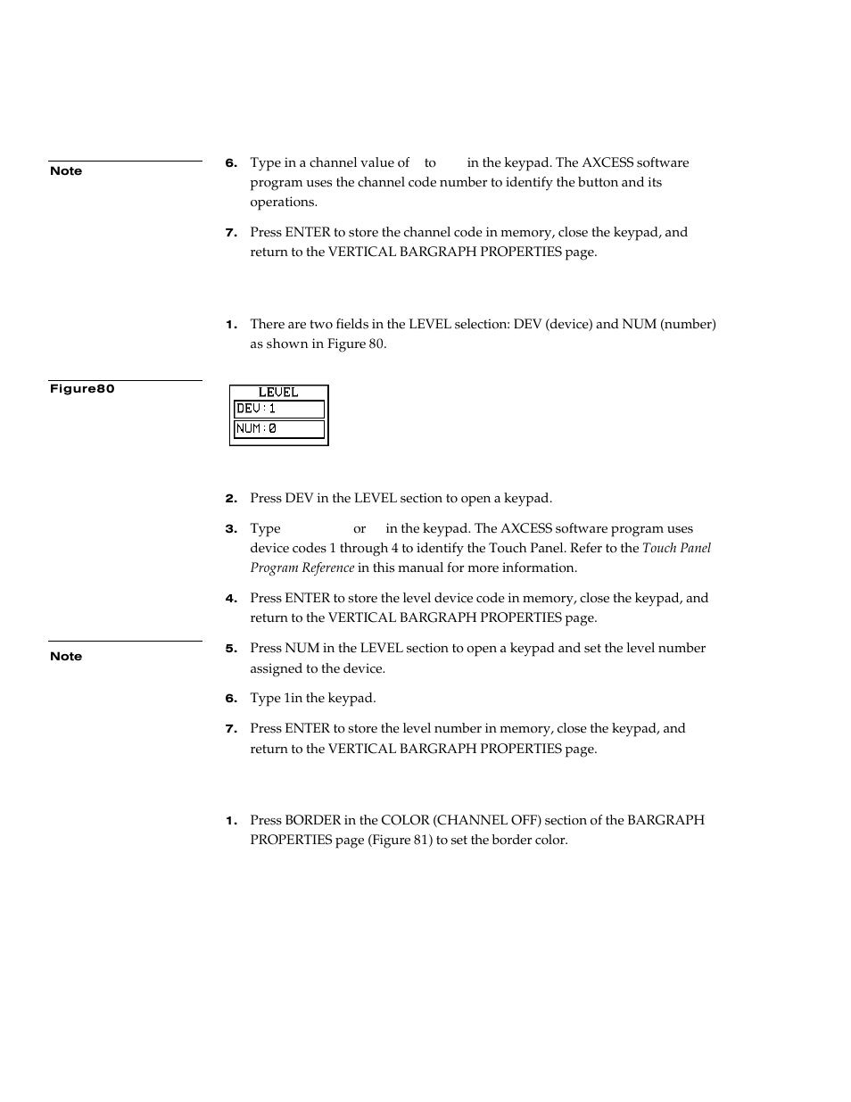 Setting the level code | AMX G3 User Manual | Page 60 / 172