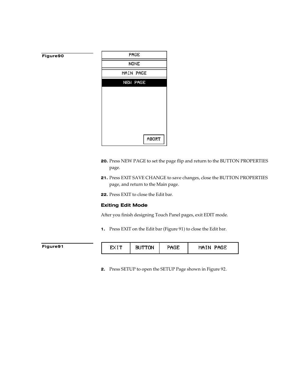 Exiting edit mode | AMX G3 User Manual | Page 65 / 172