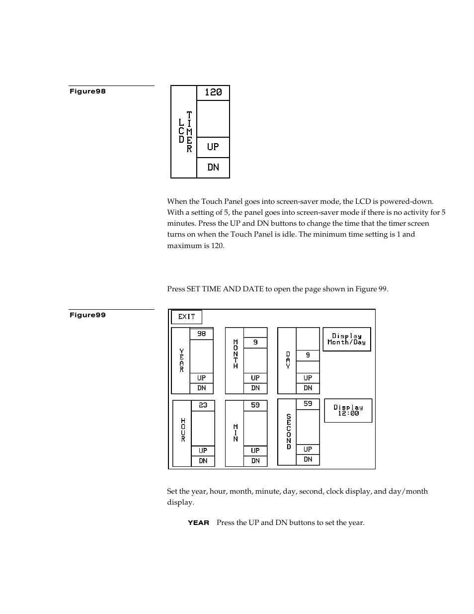 Set time and date | AMX G3 User Manual | Page 69 / 172