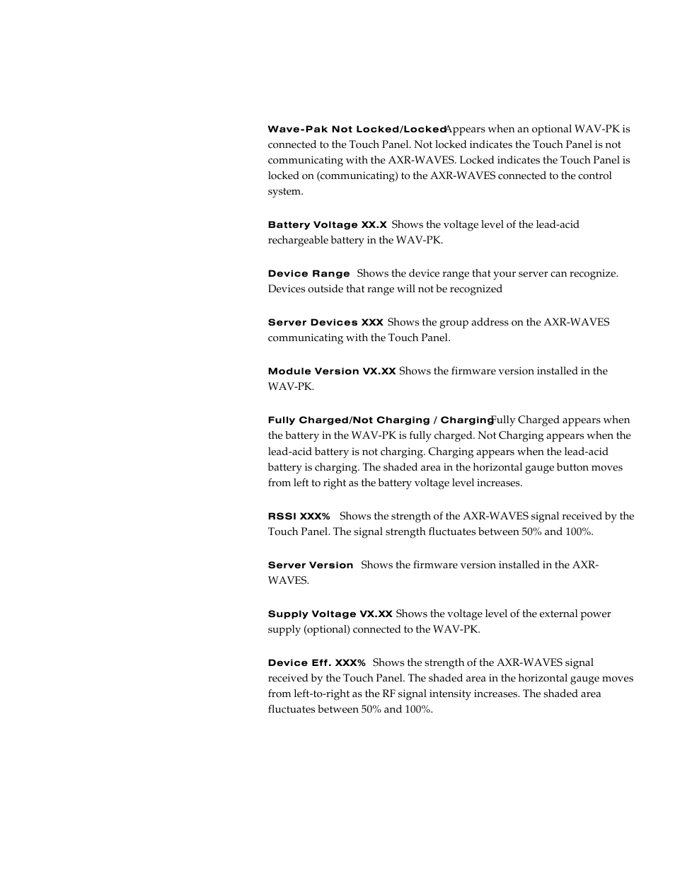 AMX G3 User Manual | Page 73 / 172