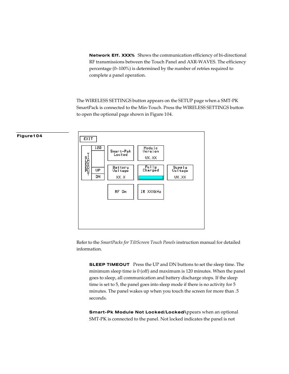 Wireless settings (optional smt-pk) | AMX G3 User Manual | Page 74 / 172