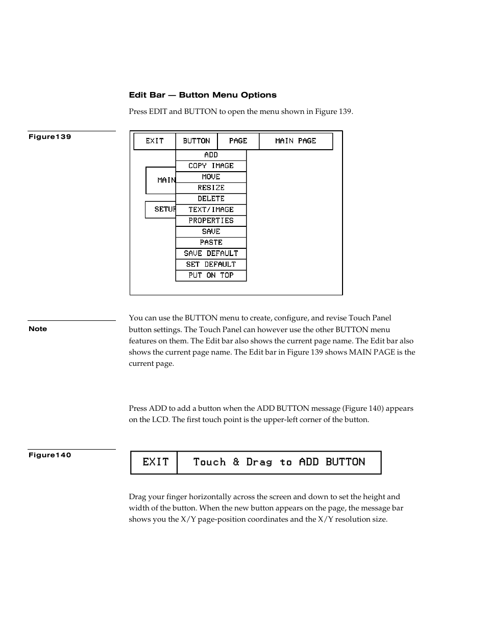 Edit bar — button menu options | AMX G3 User Manual | Page 88 / 172