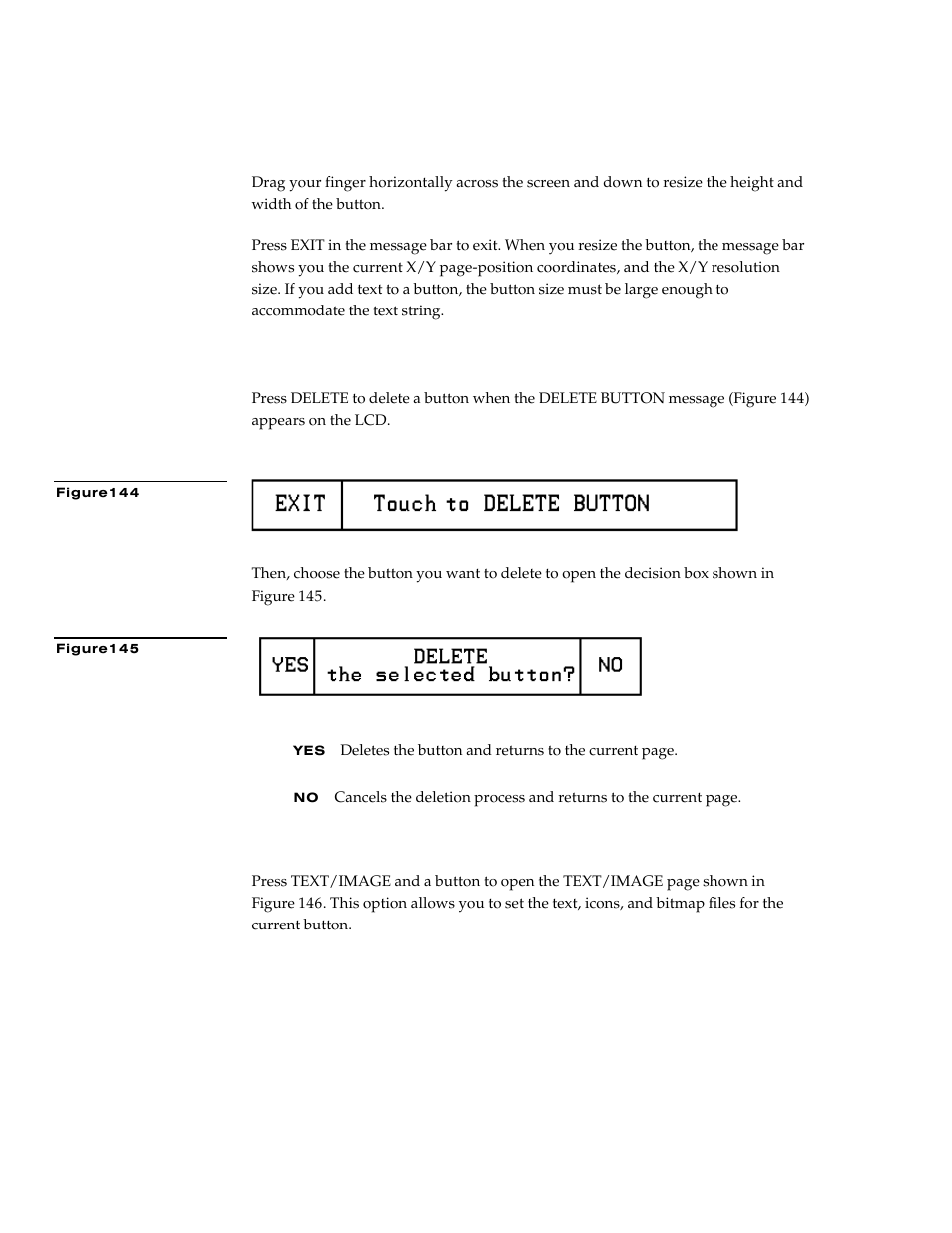 Delete, Text/image | AMX G3 User Manual | Page 90 / 172