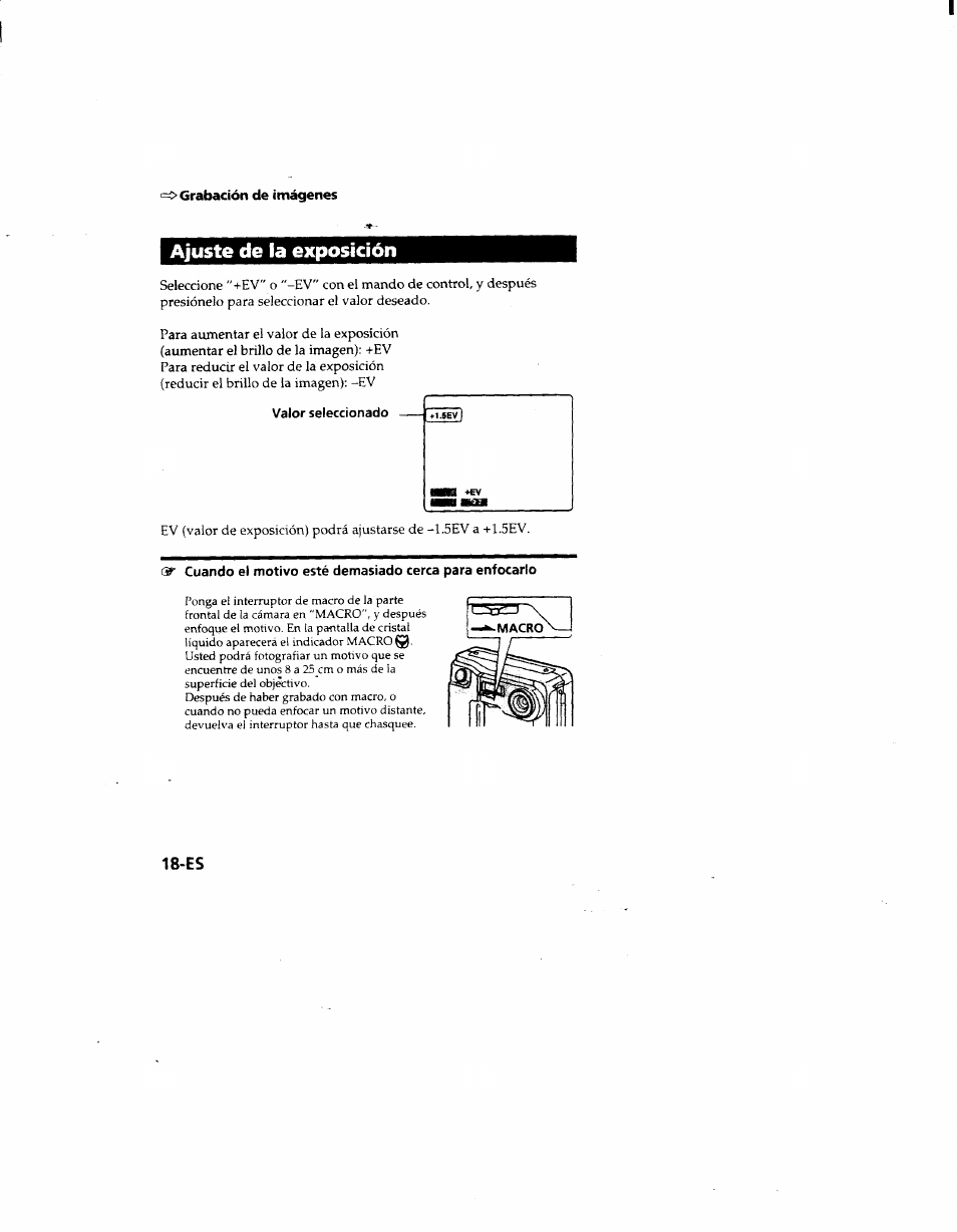 Ajuste de la exposición | Sony MVC-FD51 User Manual | Page 107 / 133