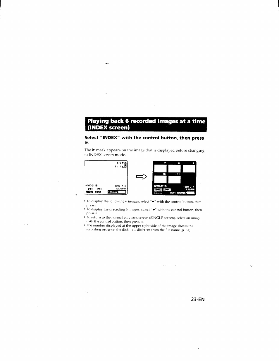 Sony MVC-FD51 User Manual | Page 23 / 133