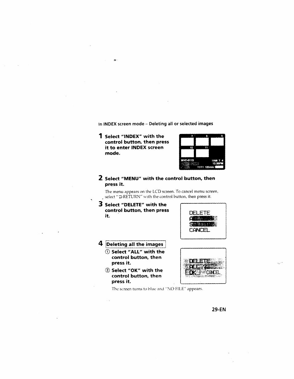 Sony MVC-FD51 User Manual | Page 29 / 133