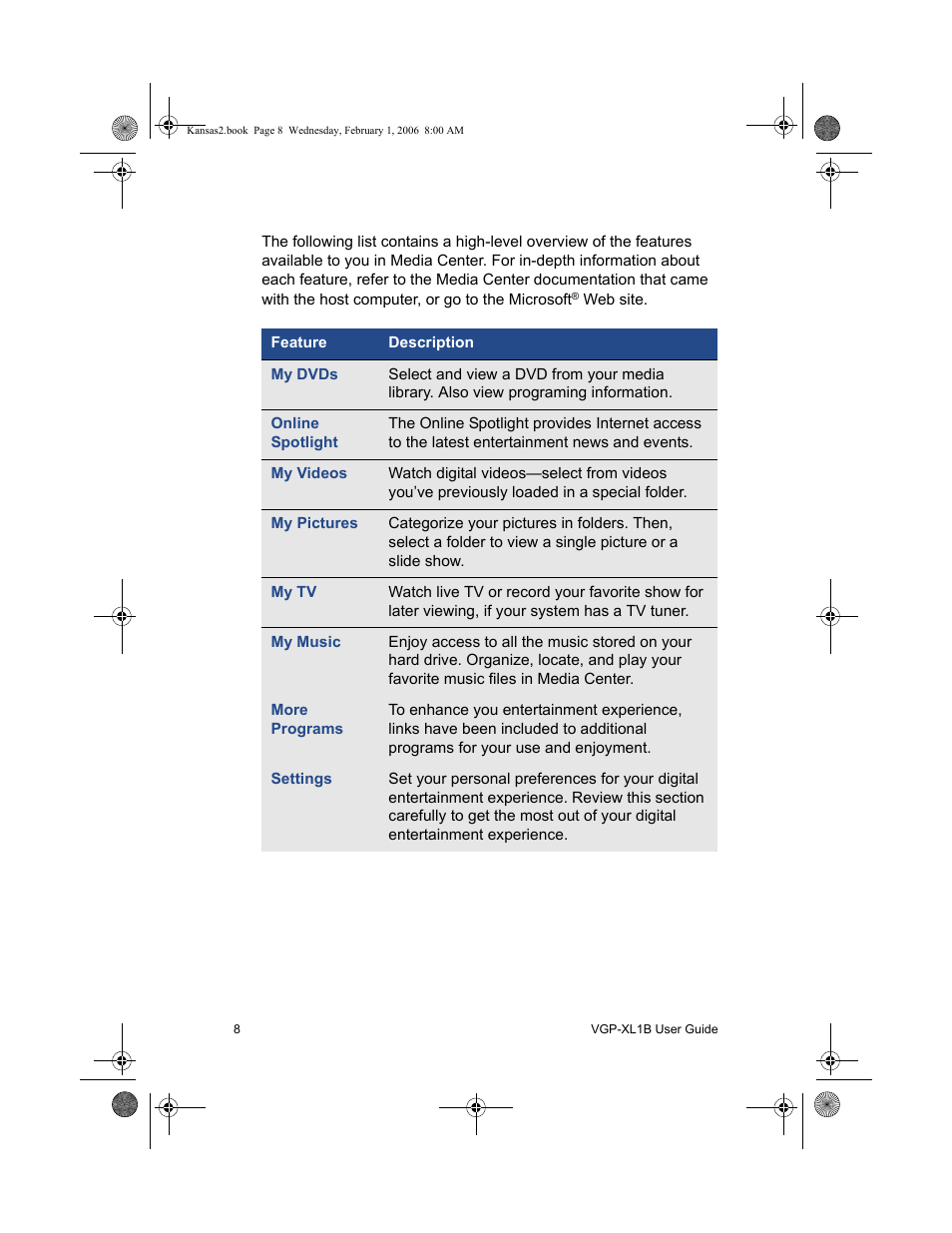 Sony VGP-XL1B2 User Manual | Page 14 / 52