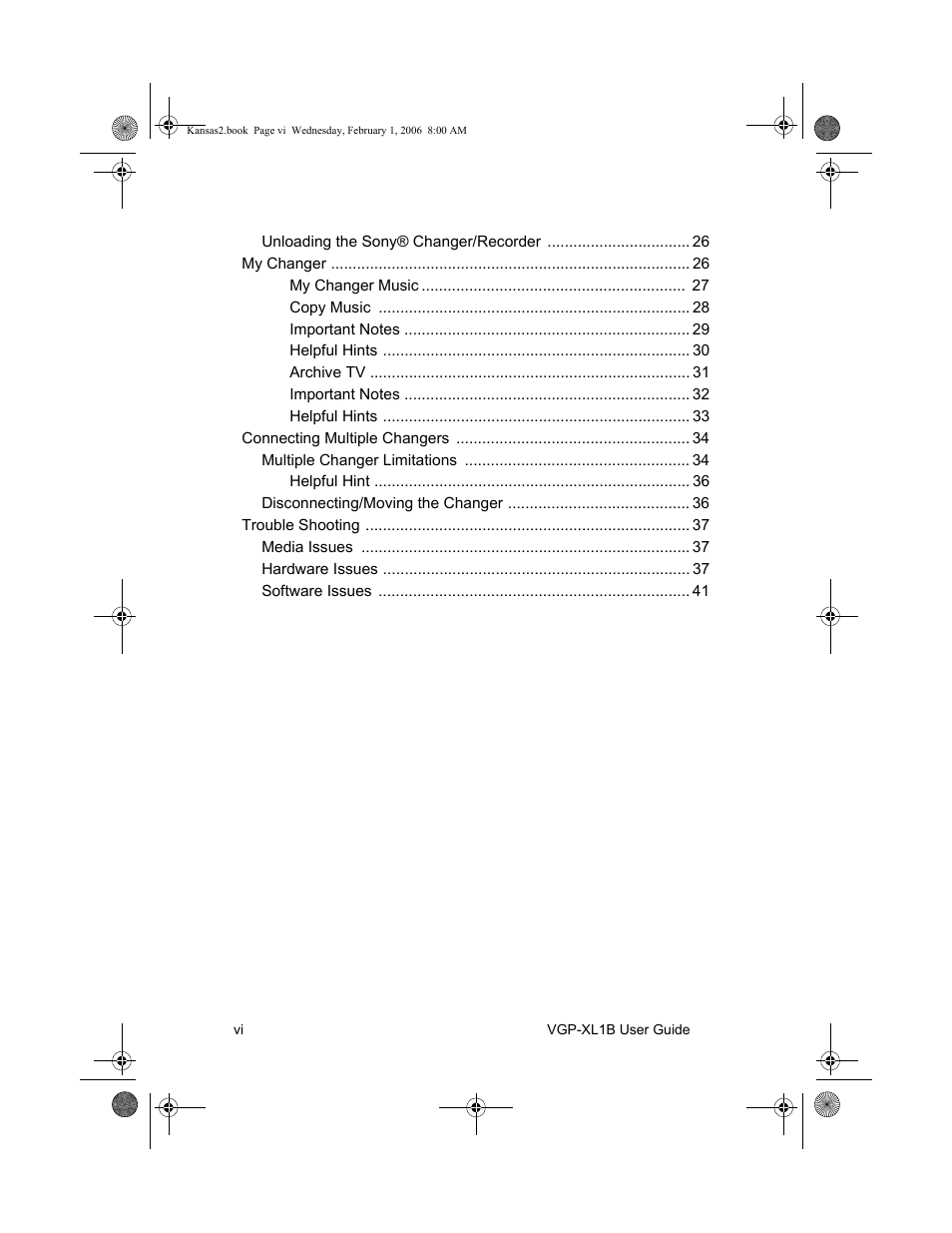 Sony VGP-XL1B2 User Manual | Page 6 / 52