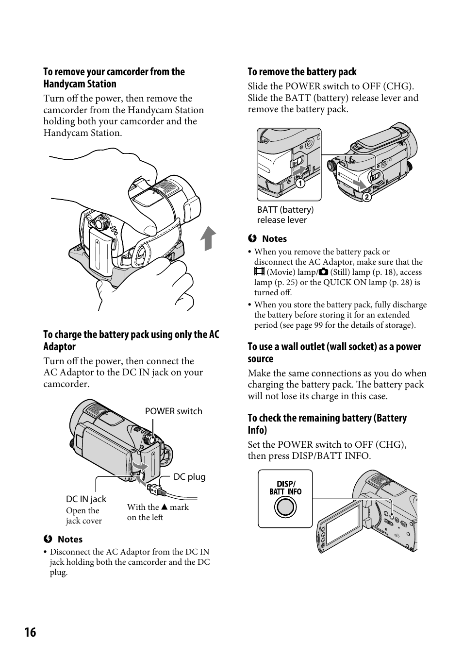 Sony HDR-CX12 User Manual | Page 16 / 116