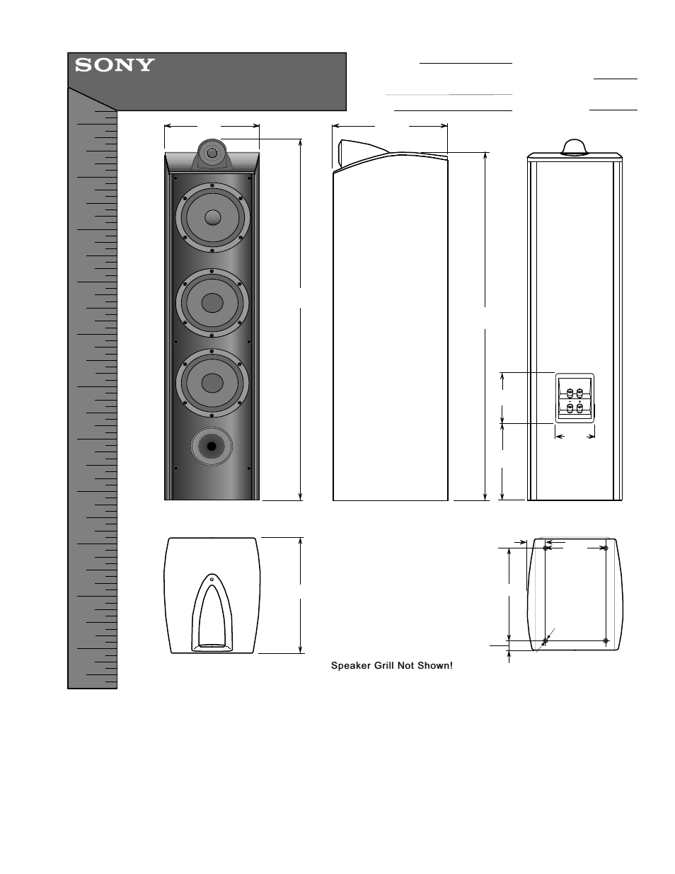 Sony SS-X90ED User Manual | 1 page