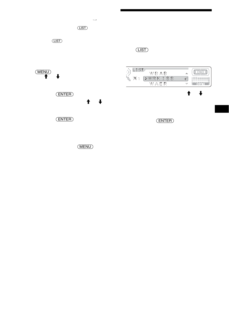 Syntonisation d’une station à partir d’une liste, Affichage automatique des titres | Sony CDX-M8805X User Manual | Page 47 / 96