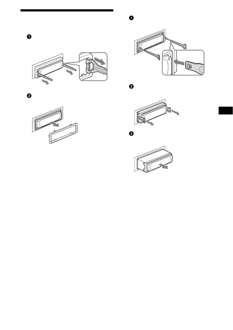 Démontage de l’appareil, 29 démontage de l’appareil | Sony CDX-M8805X User Manual | Page 57 / 96