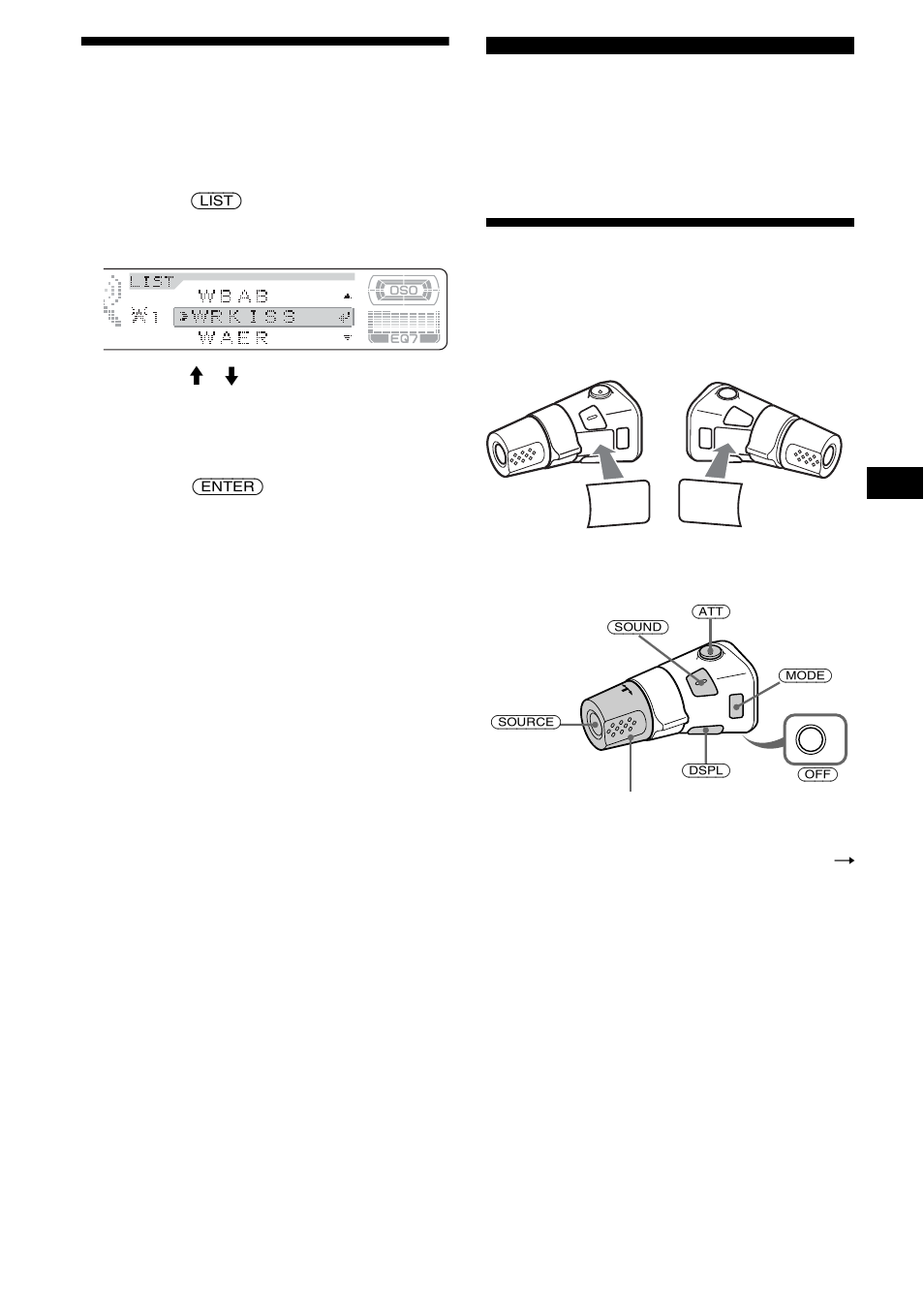 Sintonización de emisoras mediante una lista, Listado, Otras funciones | Uso del mando rotatorio, 19 sintonización de emisoras mediante una lista | Sony CDX-M8805X User Manual | Page 79 / 96