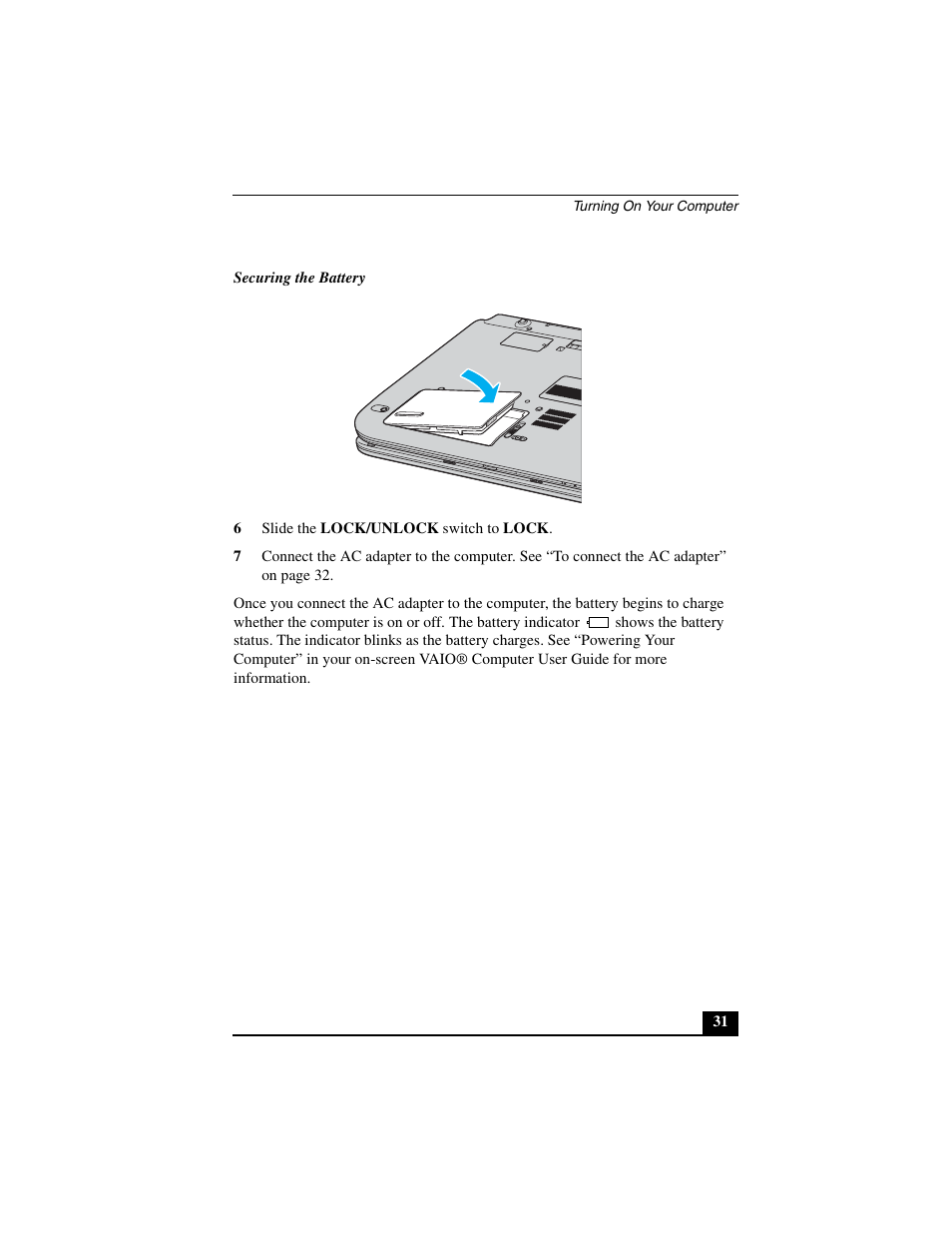Sony VGN-A600B User Manual | Page 31 / 48