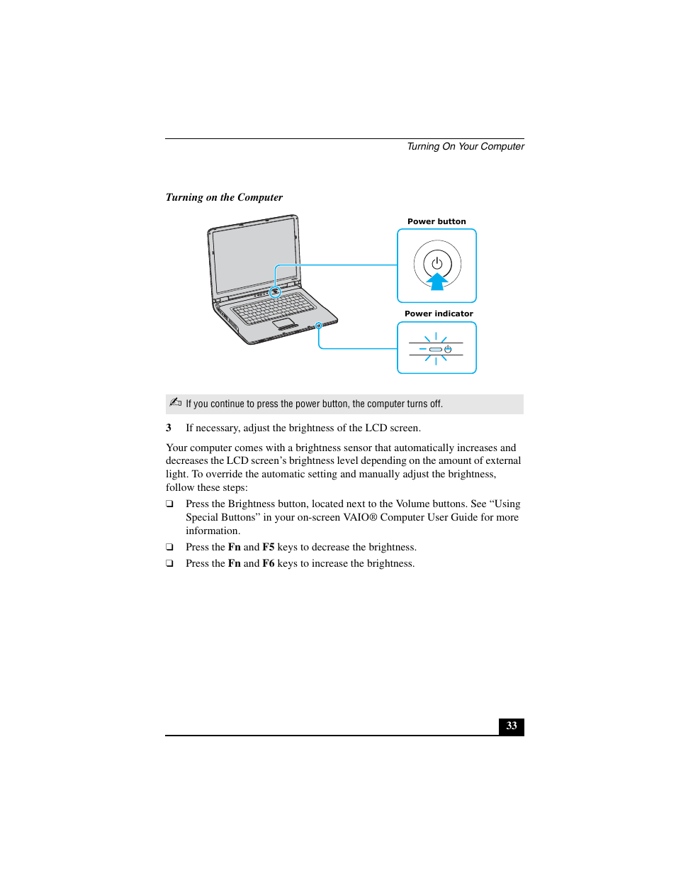 Sony VGN-A600B User Manual | Page 33 / 48