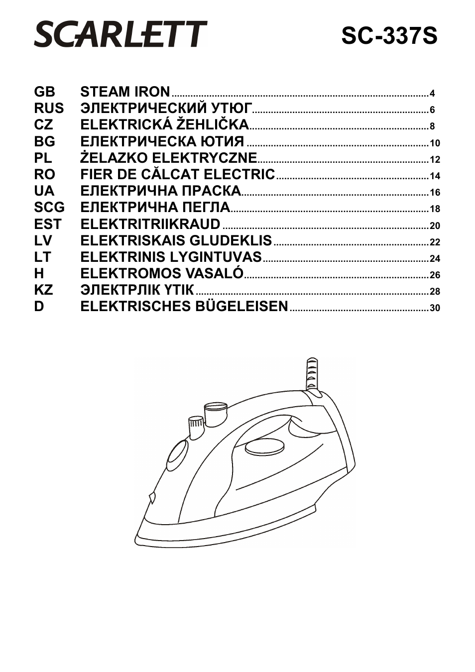 Scarlett SC-337S User Manual | 32 pages