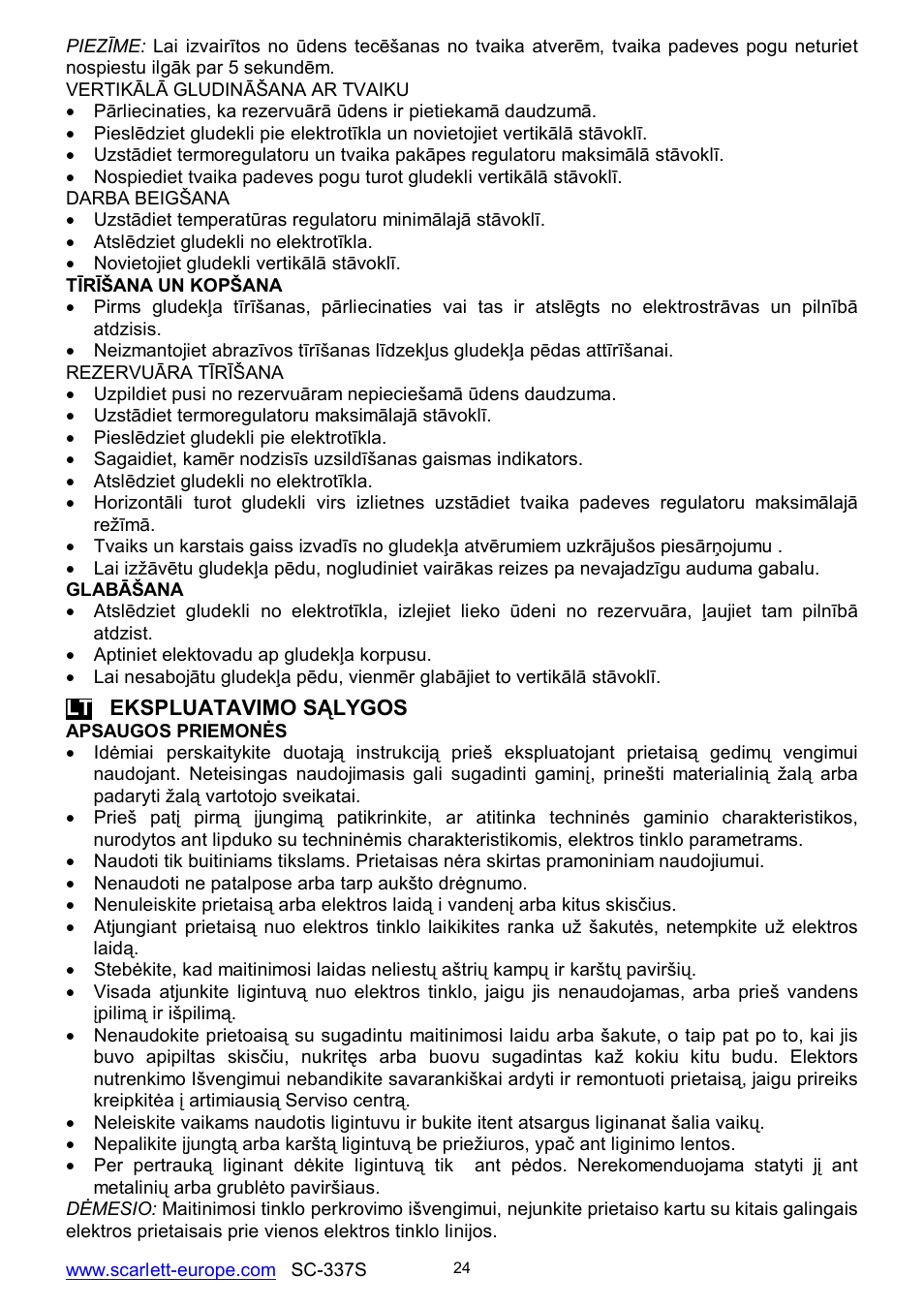 Scarlett SC-337S User Manual | Page 24 / 32